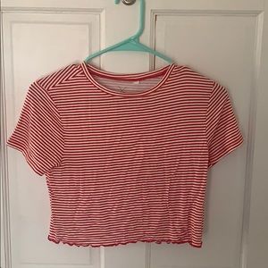 Striped crop top from Pacsun